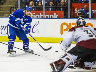 Toronto Maple Leafs John Tavares during 3rd period action against Colorado Avalanche at the Scotiabank Arena in Toronto on Wednesday December 4, 2019. Ernest Doroszuk/Toronto Sun/Postmedia