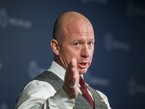 upt. Steve Watts, Organized Crime Enforcement, announcing results of Project Community Space, a 15-week initiative to address gun and gang violence during a press conference at Toronto Police Service headquarters in Toronto, Ont. on Friday December 13, 2019. Ernest Doroszuk/Toronto Sun/Postmedia