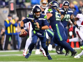 Russell Wilson leads the Seattle Seahawks into Philadelphia as two-point favourites. (GETTY IMAGES)