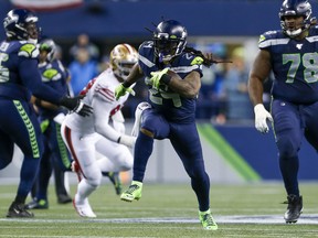 Seattle Seahawks running back Marshawn Lynch returned from retirement last week. (USA TODAY SPORTS)