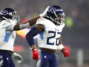 Tennessee Titans' Derrick Henry running back had a big game against New England last week. (GETTY IMAGES)