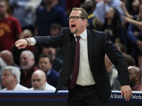 Nick Nurse will have to continue juggle his lineup with all the injures to his players.  Getty Images
