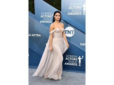 Camila Mendes attends the 26th Annual Screen Actors Guild Awards at The Shrine Auditorium on January 19, 2020 in Los Angeles, California.