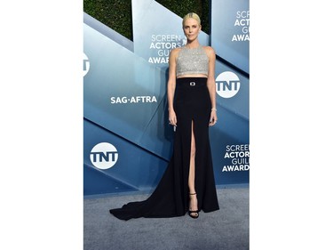 Charlize Theron attends the 26th Annual Screen Actors Guild Awards at The Shrine Auditorium on January 19, 2020 in Los Angeles, California.