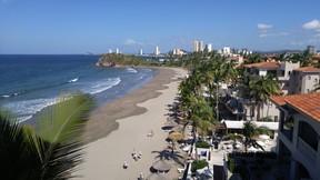 A view of Mazatlan’s inviting beach.