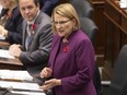 Ontario's solicitor-general Sylvia Jones stands in the egislature in Toronto on Tuesday October 29, 2019. THE CANADIAN PRESS/Chris Young