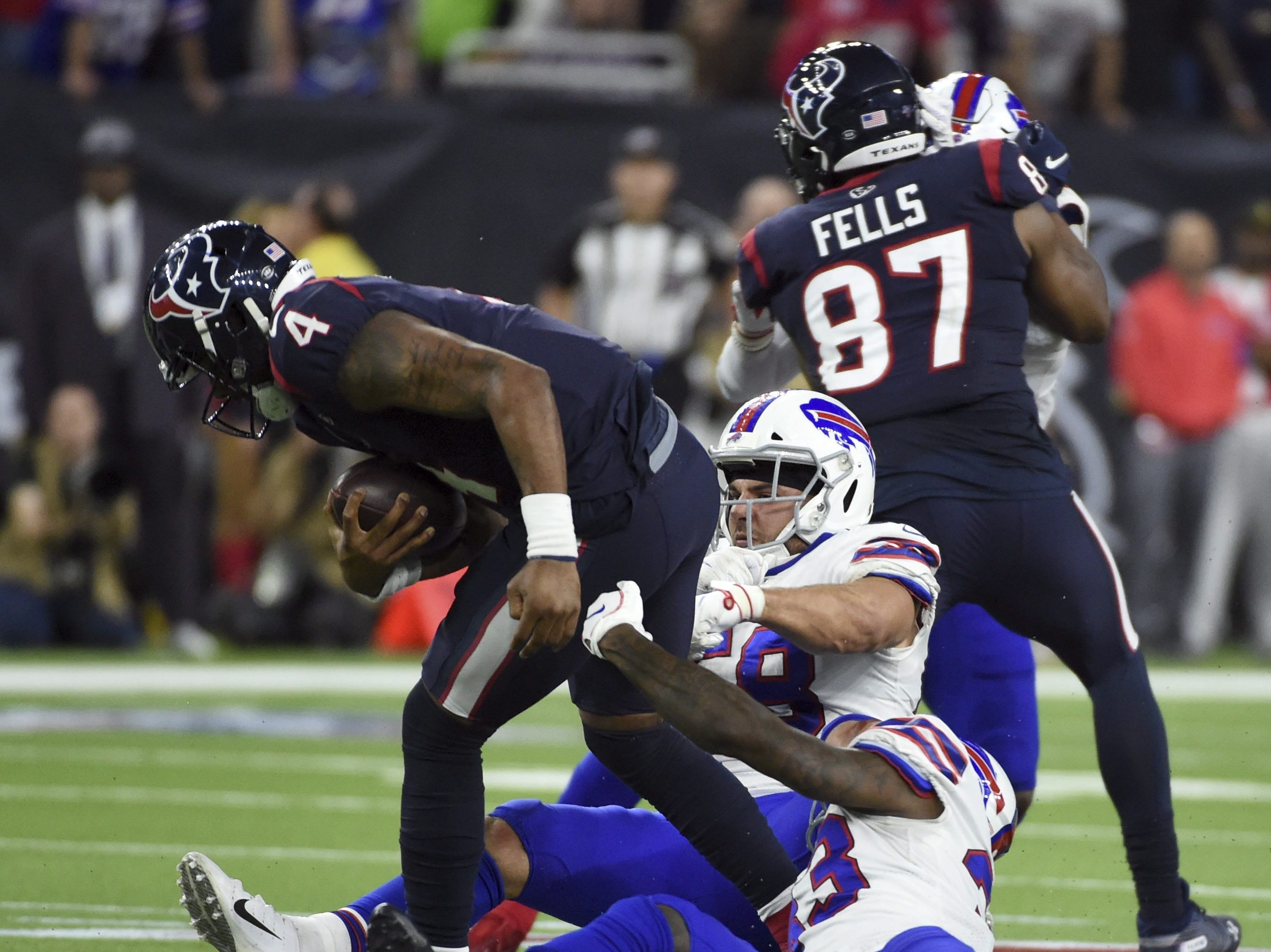 January 4, 2020: Buffalo Bills defensive tackle Jordan Phillips (97) during  the 3rd quarter of an NFL football playoff game between the Buffalo Bills  and the Houston Texans at NRG Stadium in