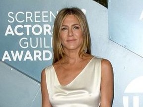 Jennifer Aniston attends the 26th Screen Actors Guild Awards at the Shrine Auditorium on Jan. 19, 2020 in Los Angeles.