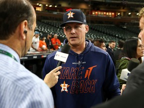 Houston Astros manager AJ Hinch was suppended and then fired yesterday. Troy Taormina-USA TODAY Sports -/File Photo