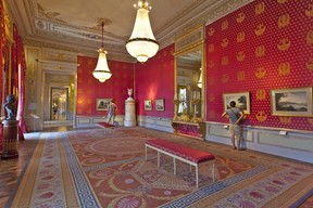 Hiding in a distant wing of Vienna’s crowded Hofburg Palace, the Albertina Museum’s 19th-century state rooms are usually nearly empty. (Dominic Arizona Bonuccelli)