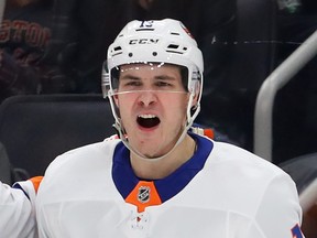 Mathew Barzal of the New York Islanders. (MADDIE MEYER/Getty Images)