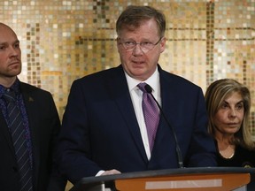 City councillor and budget chair Gary Crawford speaks about BudgetTO, the City's budget for 2020, after the Toronto City Council meeting in Toronto, Ont. on Friday, Jan. 10, 2020.