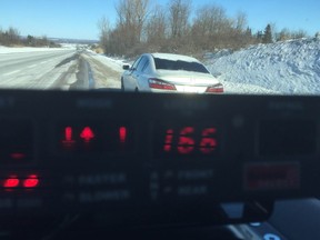 A driver was busted in Peterborough County for driving 116 km/h. (Twitter)