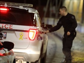 Durham Regional Police reunited a toddler with his mother early Wednesday, Jan. 15, 2020. (DRPS/Twitter)