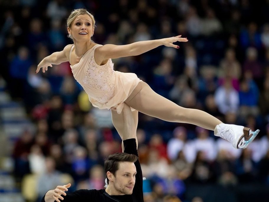 Reigning national pairs figure skating champs still learning how to win