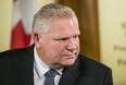 Ontario Premier Doug Ford addresses media  at Queen's Park on Thursday January 16, 2020.