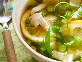 Meyer Lemon Tofu and Chicken Soup (Courtesy Sunkist.com)