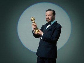 Ricky Gervais is hosting the Golden Globes for a fifth time Sunday night.