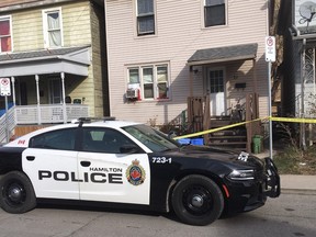 Hamilton cops are investigating the city's first murder of the year after a man, 46, was shot to death at a house on Harvey St. (Brad Hunter/Toronto Sun/Postmedia Network)