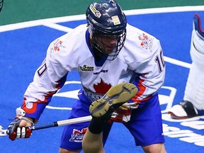 Rob Hellyer and the Toronto Rock fell to the Buffalo Bandits on Saturday night. (Dave Abel/Toronto Sun)