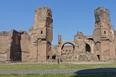 In Rome, the dramatic Baths of Caracalla are a 10-minute walk from the mobbed-with-tourists Colosseum. Rick Steves photo