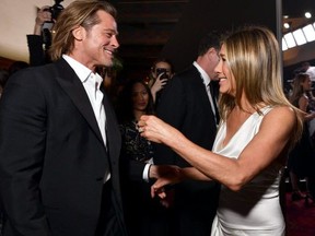 2.0? We can hope. Brad Pitt and Jennifer Ainston are reported on the cusp of a reconnect. Simone says you can too but ask yourself some tough questions. (GETTY IMAGES)