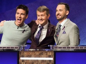 L-R James Holzhauer, Ken Jennings, and Brad Rutter. (ABC)