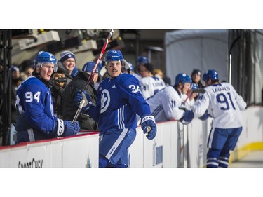 Toronto Maple Leafs Auston Matthews during the team's annual outdoor skate at Nathan Philips Square in Toronto, Ont. on Thursday January 9, 2020. Ernest Doroszuk/Toronto Sun/Postmedia