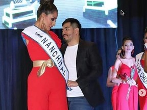 Ana Gabriela Molina was born without arms but that isn't stopping the gutsy model from going for the Miss Mexico tiara.