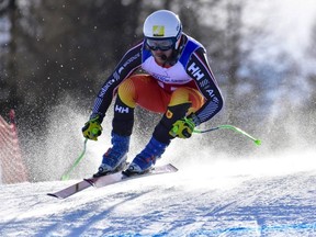 Mac Marcoux is a visually impaired skier who is having a lot of success on the para-alpine World Cup circuit this season.