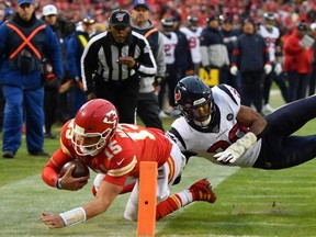 Chiefs QB Patrick Mahomes was included on the list of top 10 most well-mannered people in 2019, as published by youth organization National League of Junior Cotillions. (Getty images)