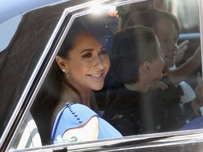 Stylist Jessica Mulroney at the 2018 nuptials of Prince Harry and Meghan Markle.