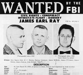 JAMES EARL RAY. FBI