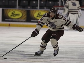 As of Saturday, Maple Leafs prospect Nick Robertson had 33 goals in 30 games with the Peterborough Petes.  (Steph Crosier/Postmedia Network)