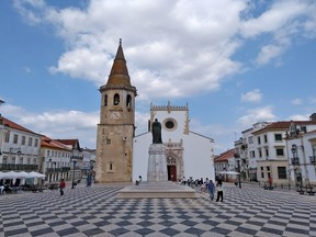 Tomar's Praça da República is a classic Portuguese square where you can relax at a cafe and enjoy the Old World scene. (Robert Wright)
