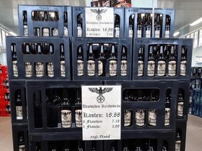 Controversial German Reich Brewery beer is being sold in an eastern German town. (Facebook photo)