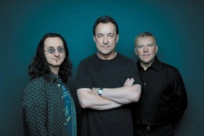Rush drummer Neil Peart, seen here with the bands singer-bassist Geddy Lee left) and guitarist Alex Lifeson right), died from brain cancer on Tuesday, Jan. 7, 2020. File photo)