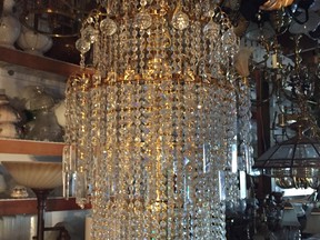 major liquidation of lighting at iconic Sam  The Chandelier Man in west-end.