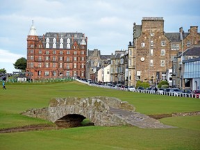 To reserve a tee time at the scenic Old Course of the St. Andrews Links, you'll need to book a year ahead — and pay a pretty penny. (Cameron Hewitt)