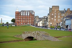 To reserve a tee time at the scenic Old Course of the St. Andrews Links, you'll need to book a year ahead — and pay a pretty penny. (Cameron Hewitt)