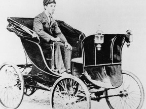 Seen here is one of the few images of Frederick Barnard Fetherstonaugh's pioneer electric vehicle. It was built in 1896 in John Dixon's carriage factory on Toronto's Bay St. Unfortunately, no one knows what happened to this uniquely Canadian creation.