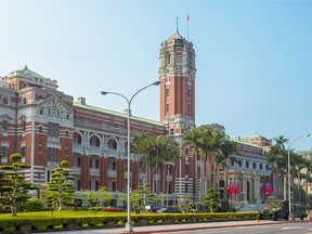 The Presidential Office building in Taipei, Taiwan.