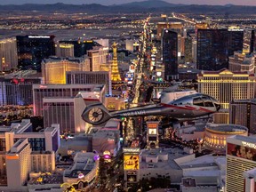 Take in the wonder of the bright lights of Sin City with a helicopter ride hosted by Maverick Helicopters. (Photo Credit: Maverick Helicopters)