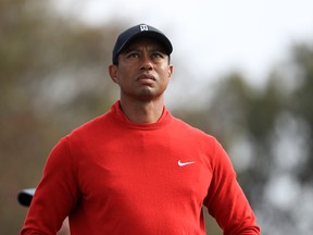 Tiger Woods didn't learn of Kobe Bryant's death until he walked off the 18th green at Torrey Pines on Sunday. (Sean M. Haffey/Getty Images)