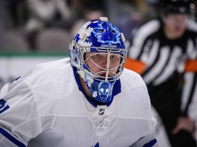 Toronto Maple Leafs goaltender Frederik Andersen invited renowned high-performance coach Scot Prohaska to the team's 'mentor trip.' (USA TODAY SPORTS)