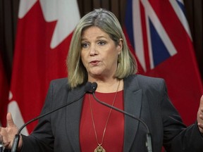 Ontario NDP Leader Andrea Horwath is pictured during a press conference on Dec. 10, 2019. (Stan Behal, Toronto Sun) Behal/Toronto Sun/Postmedia Network