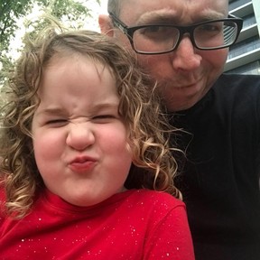 Philip Viater and stepdaughter Keira Kagan (Facebook)