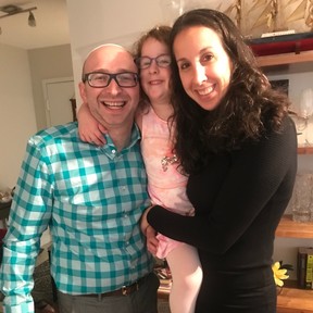 Dr. Jennifer Kagan-Viater, right, husband Philip Viater and daughter Keira. (Facebook)