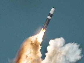 Trident II submarine-based ballistic missile launch in March 2009.