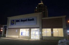 Four people were injured during an armed robbery at an RBC on Markham Rd., north of 16th Avenue, in Markham on Wednesday, Feb. 19, 2020. (Chris Doucette/Toronto Sun)